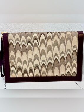 Vintage Lou Taylor Mod Wristlet Clutch | 1960s–1970s